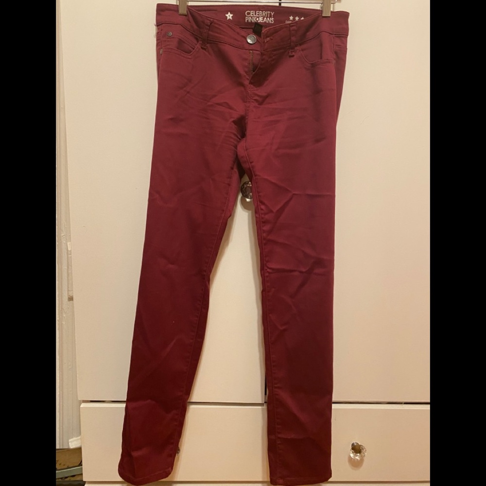 Burgundy jean
